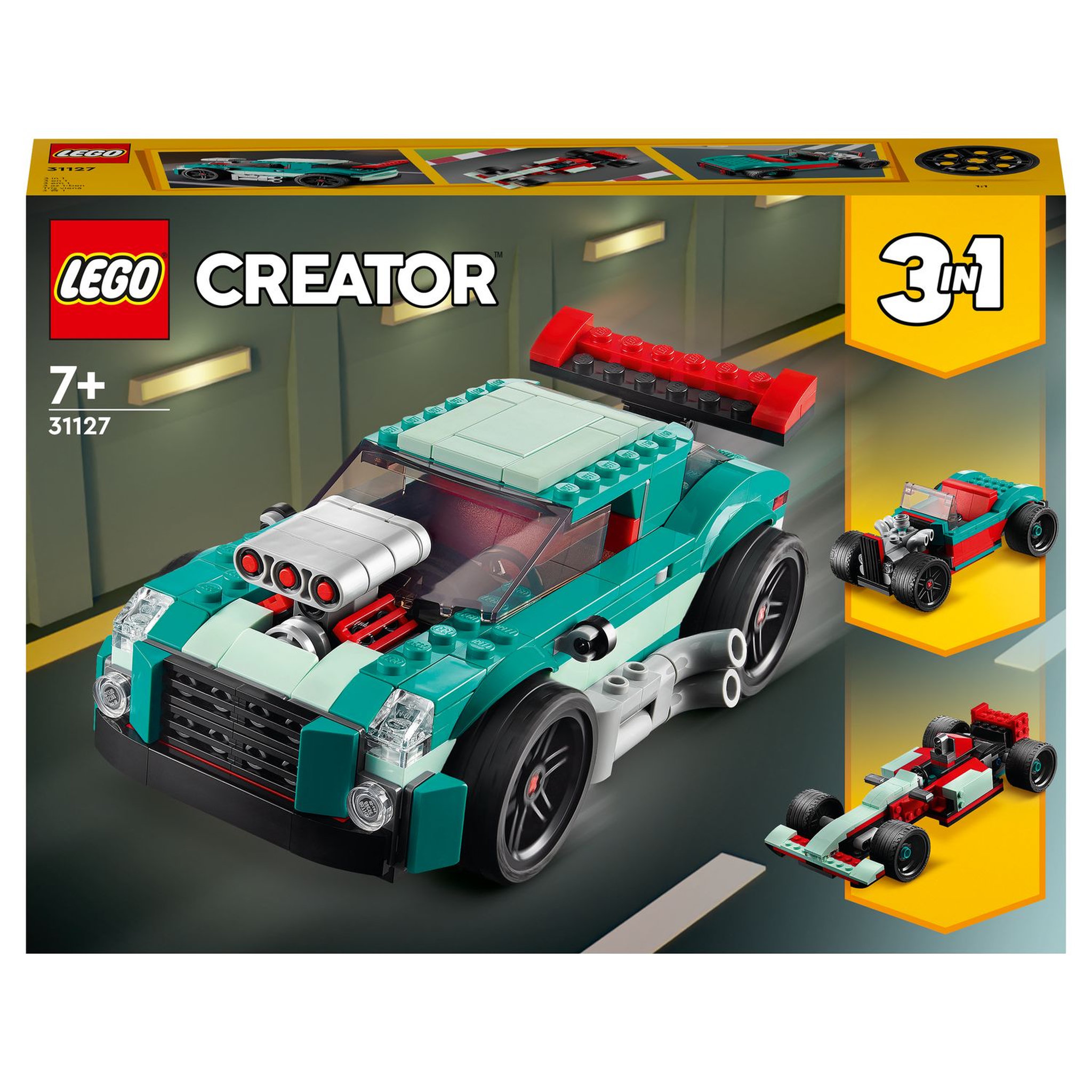 Voir la diapositive 1 : LEGO Creator 31127 Le Bolide de Rue, Jouet à Construire Voiture Enfants 7 Ans et Plus