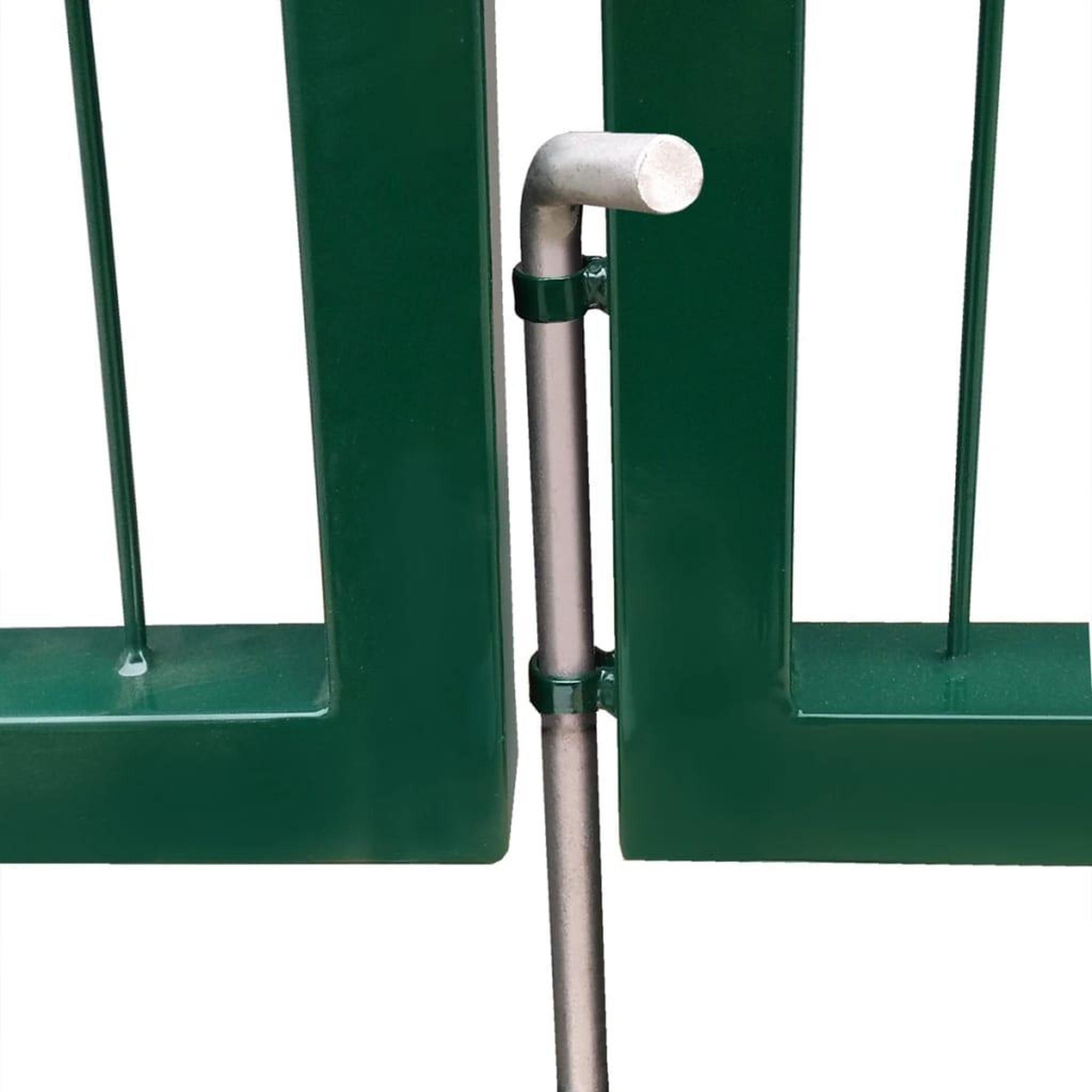 Voir la diapositive 4 : VIDAXL Portail de cloture de jardin avec poteaux 350x120 cm Acier Vert