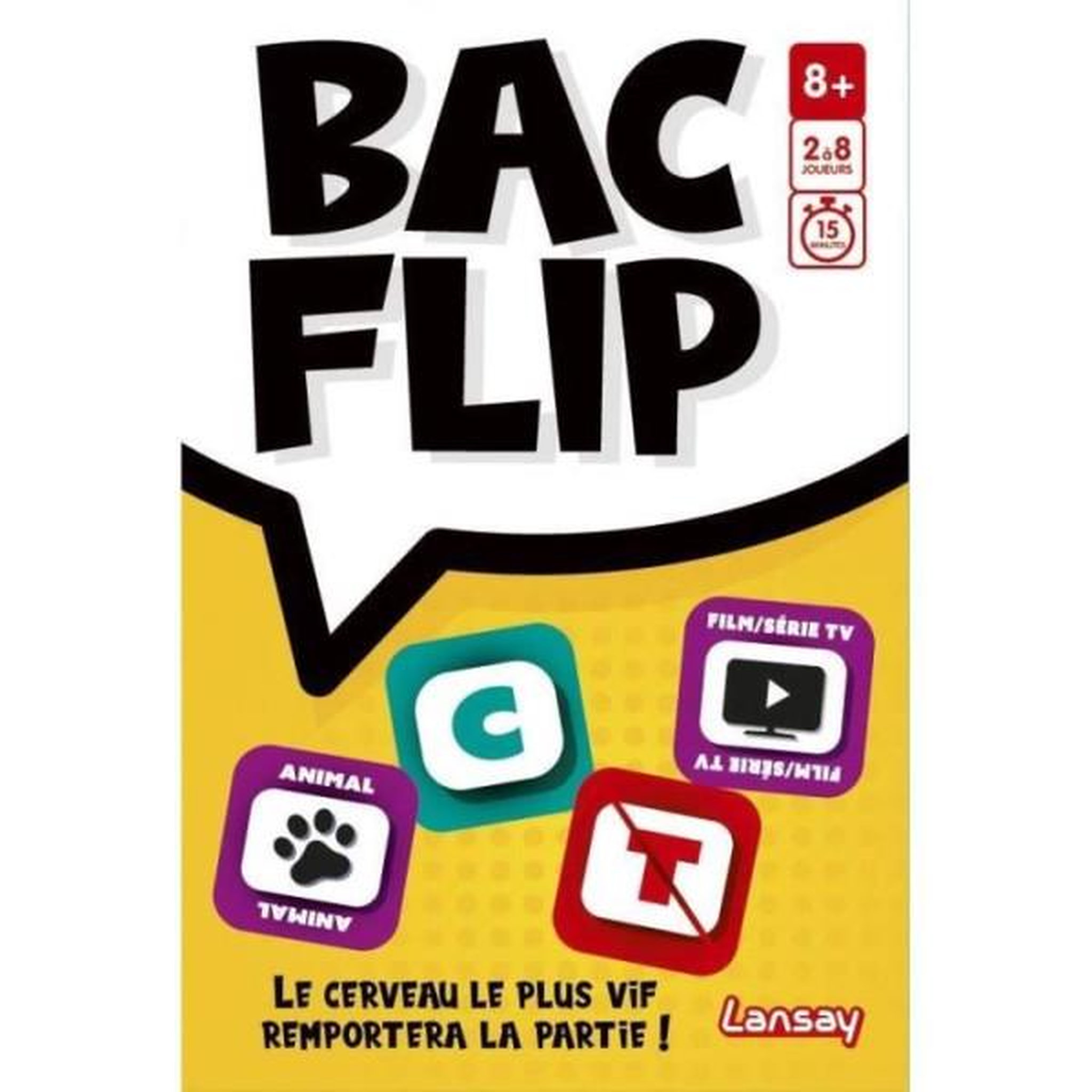 LANSAY Jeu de société - LANSAT - BAC FLIP - Des 8 ans