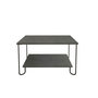Voir la diapositive 1 : TOILINUX Table basse design métal Marbo - L. 80 x H. 45 cm - Gris