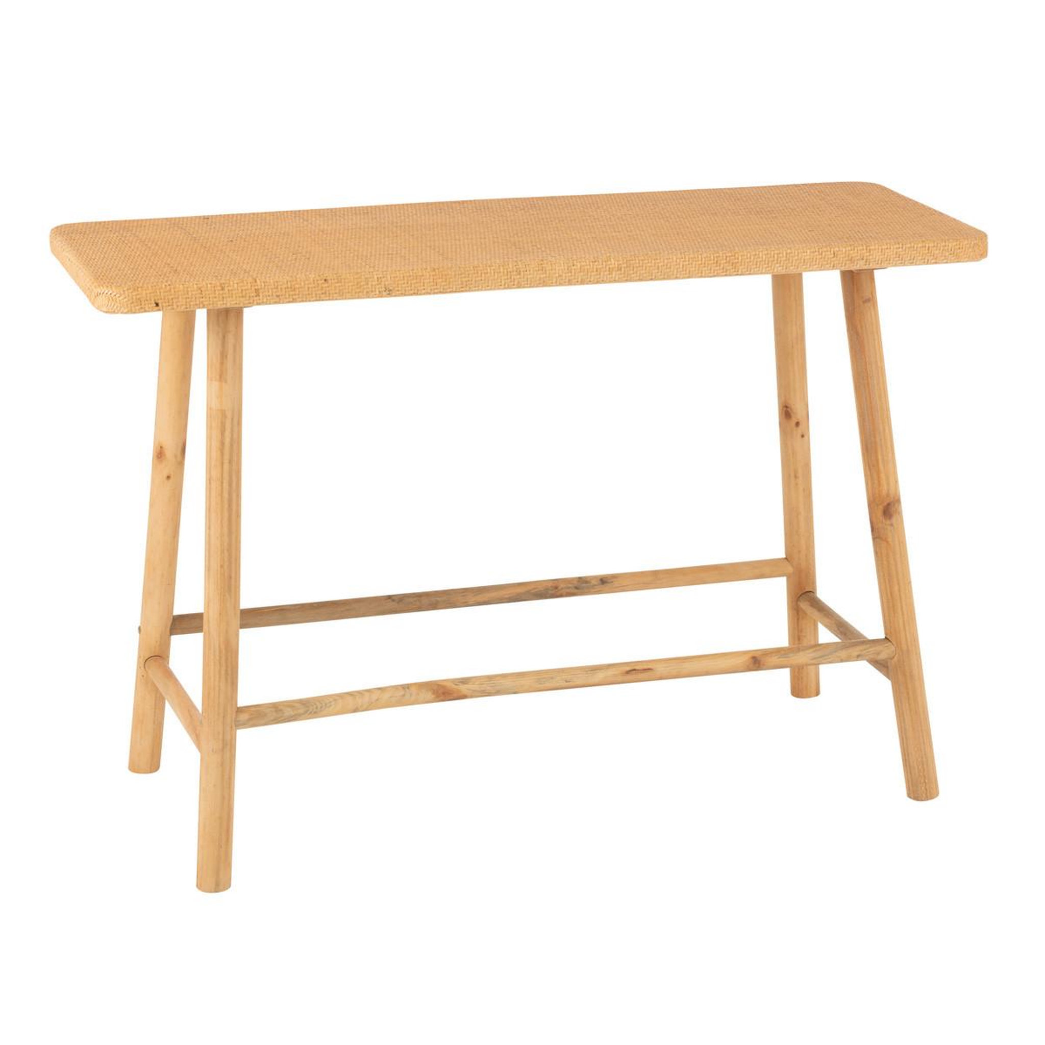 J-LINE Console cannage en rotin  malinda  120cm naturel