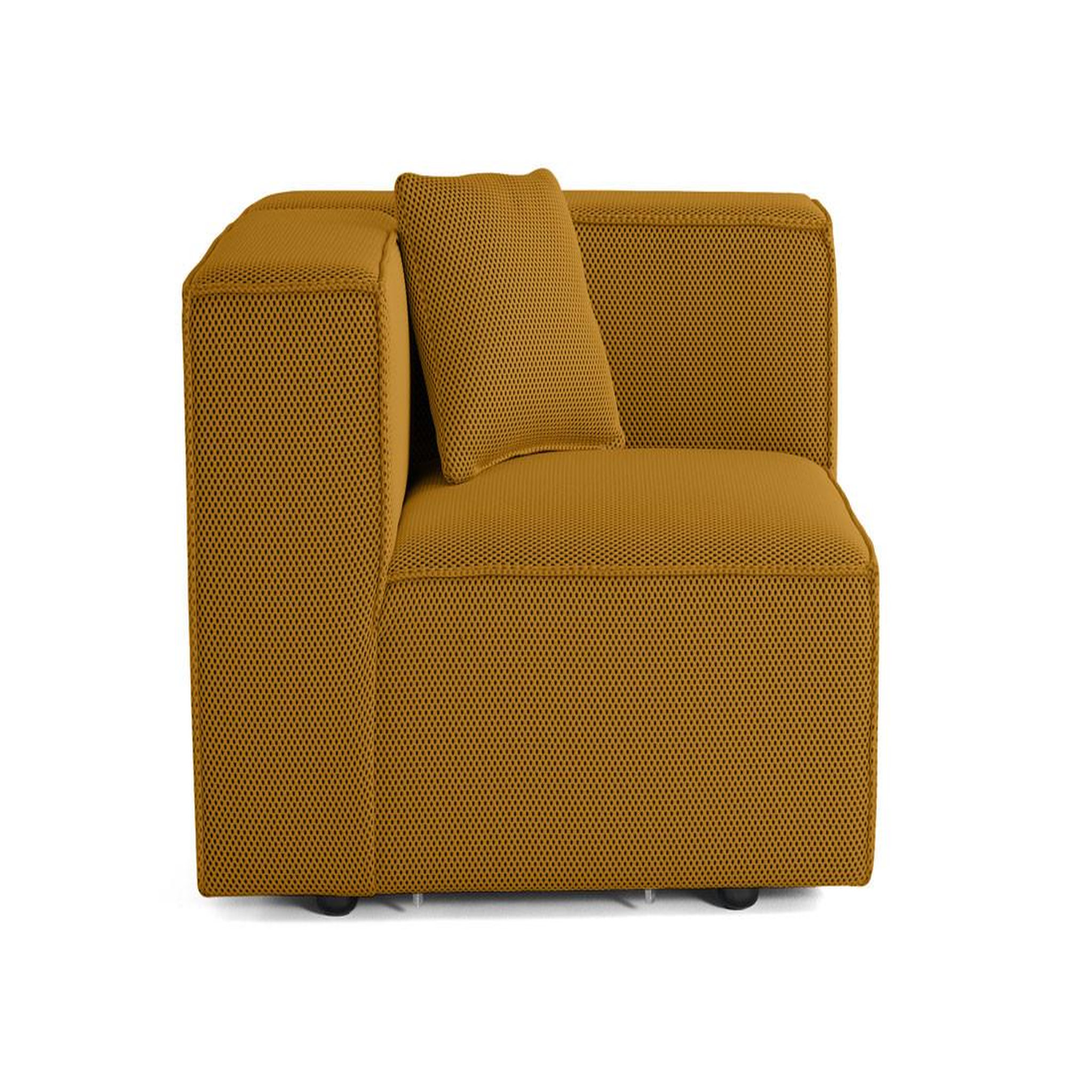 Voir la diapositive 4 : LISA DESIGN Arty - module d'assise droit - en tissu mailles 3d
