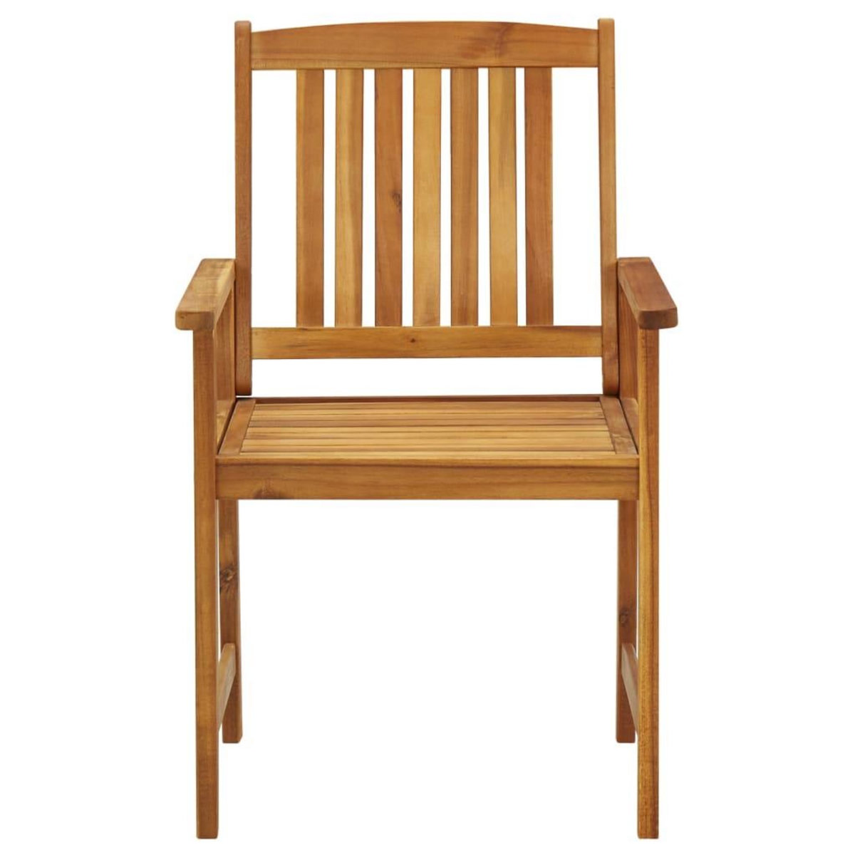 VIDAXL Chaises de jardin avec coussins lot de 4 Bois d'acacia massif