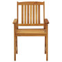 Voir la diapositive 5 : VIDAXL Chaises de jardin avec coussins lot de 4 Bois d'acacia massif