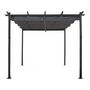 Voir la diapositive 1 : Habitat et Jardin Pergola en aluminium avec toit rétractable - 3 x 3 m - Gris