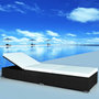 Voir la diapositive 2 : VIDAXL Chaises longues avec coussins lot de 2 Resine tressee Noir