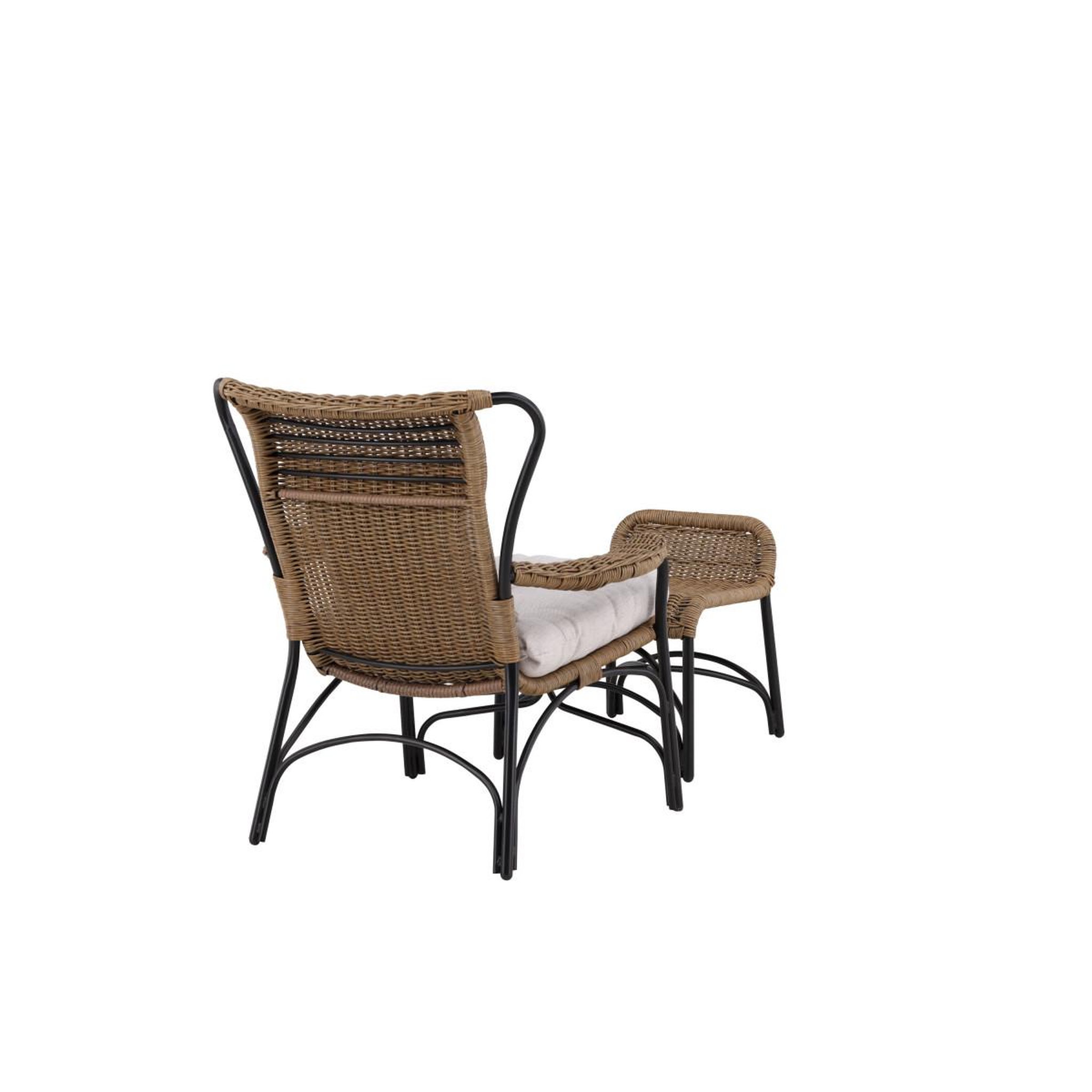 Voir la diapositive 4 : Paris Prix Fauteuil de jardin  loreto  98cm naturel & noir