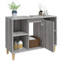 Voir la diapositive 5 : VIDAXL Meuble d'evier sonoma gris 80x33x60 cm bois d'ingenierie
