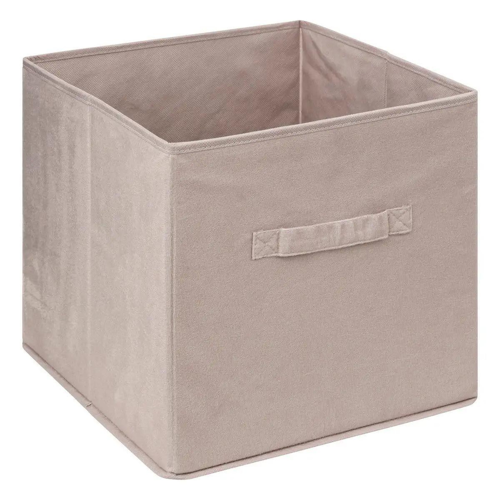 FIVE Boîte de rangement carrée velours  mix n'modul  31x31cm lin