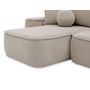 Voir la diapositive 5 : BEST MOBILIER Enma - canapé d'angle réversible 4 places convertible avec coffre en tissu texturé
