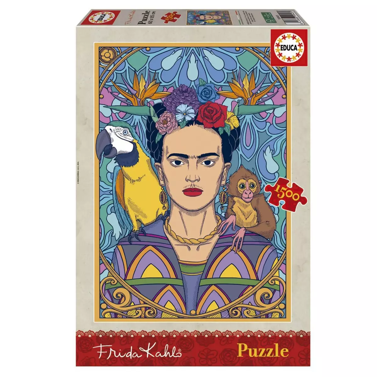 EDUCA Puzzle 1500 pièces : Frida Kahlo