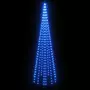 VIDAXL Sapin de Noël sur mat de drapeau 310 LED Bleues 300 cm