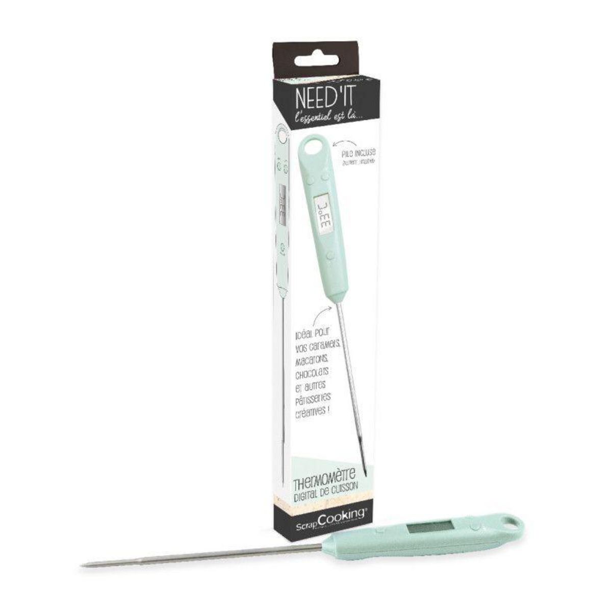 SCRAPCOOKING Thermomètre cuisine