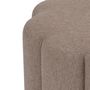 Voir la diapositive 3 : ATMOSPHERA Pouf design floral en tissu - Beige