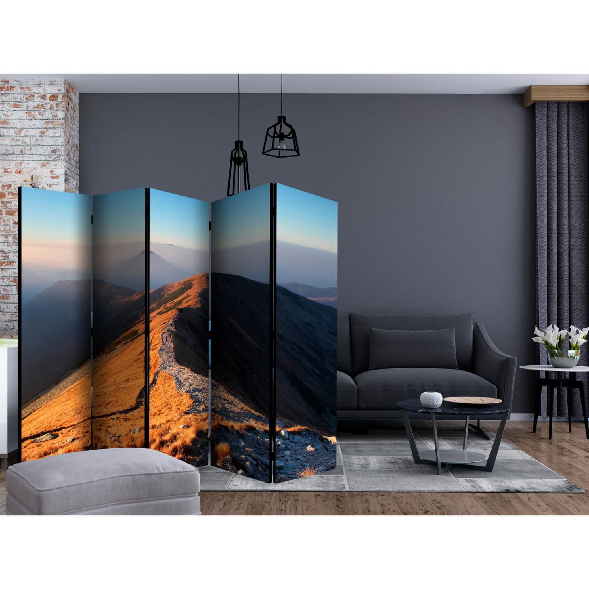 Voir la diapositive 2 : Paris Prix Paravent 5 volets  mountain footpath, tatras  172x225cm