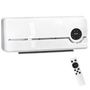 Voir la diapositive 1 : HOMCOM Chauffage soufflant mural 2000W chauffage céramique PTC radiateur réglable timer oscillant télécommande blanc