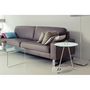 Voir la diapositive 3 : Paris Prix Table d'Appoint Design  Pendule  60cm Argent & Blanc
