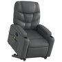 Voir la diapositive 3 : VIDAXL Fauteuil inclinable de massage Gris Similicuir