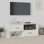 VIDAXL Meuble TV Blanc 100x35x40 cm Bois d'ingenierie