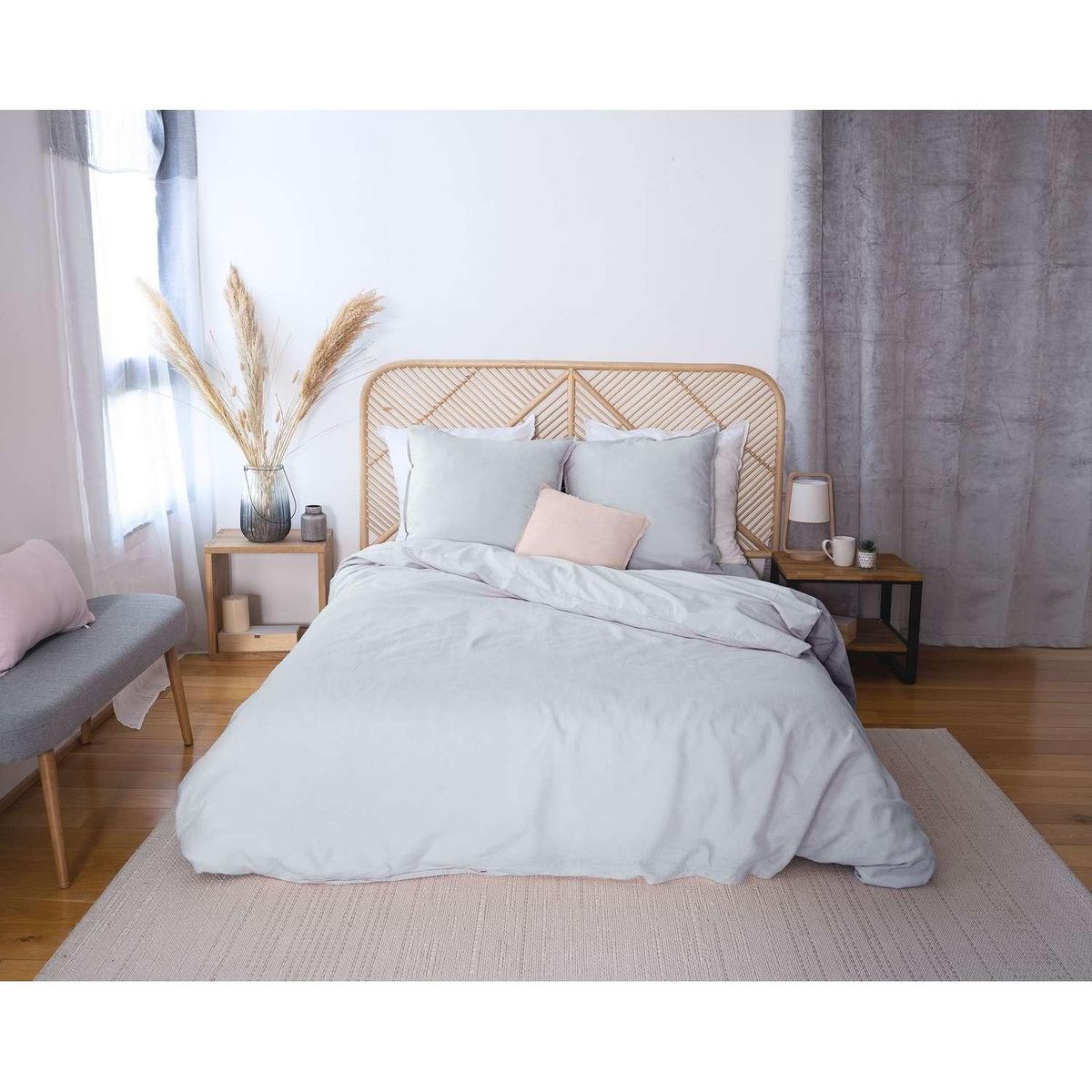 COTE DECO Parure de lit - Coton et Lin