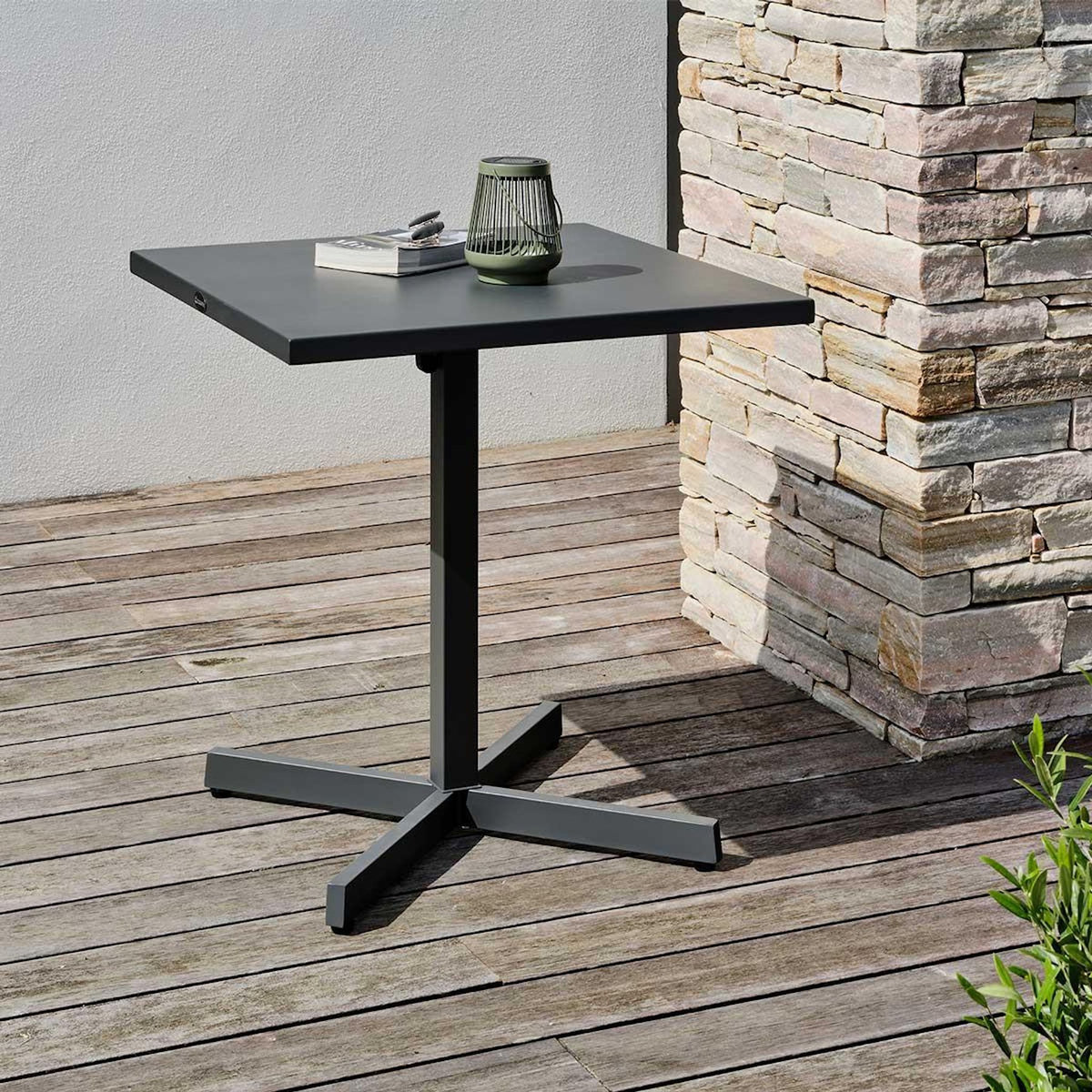 Paris Prix Table de jardin Pliable  Louise  74cm Anthracite