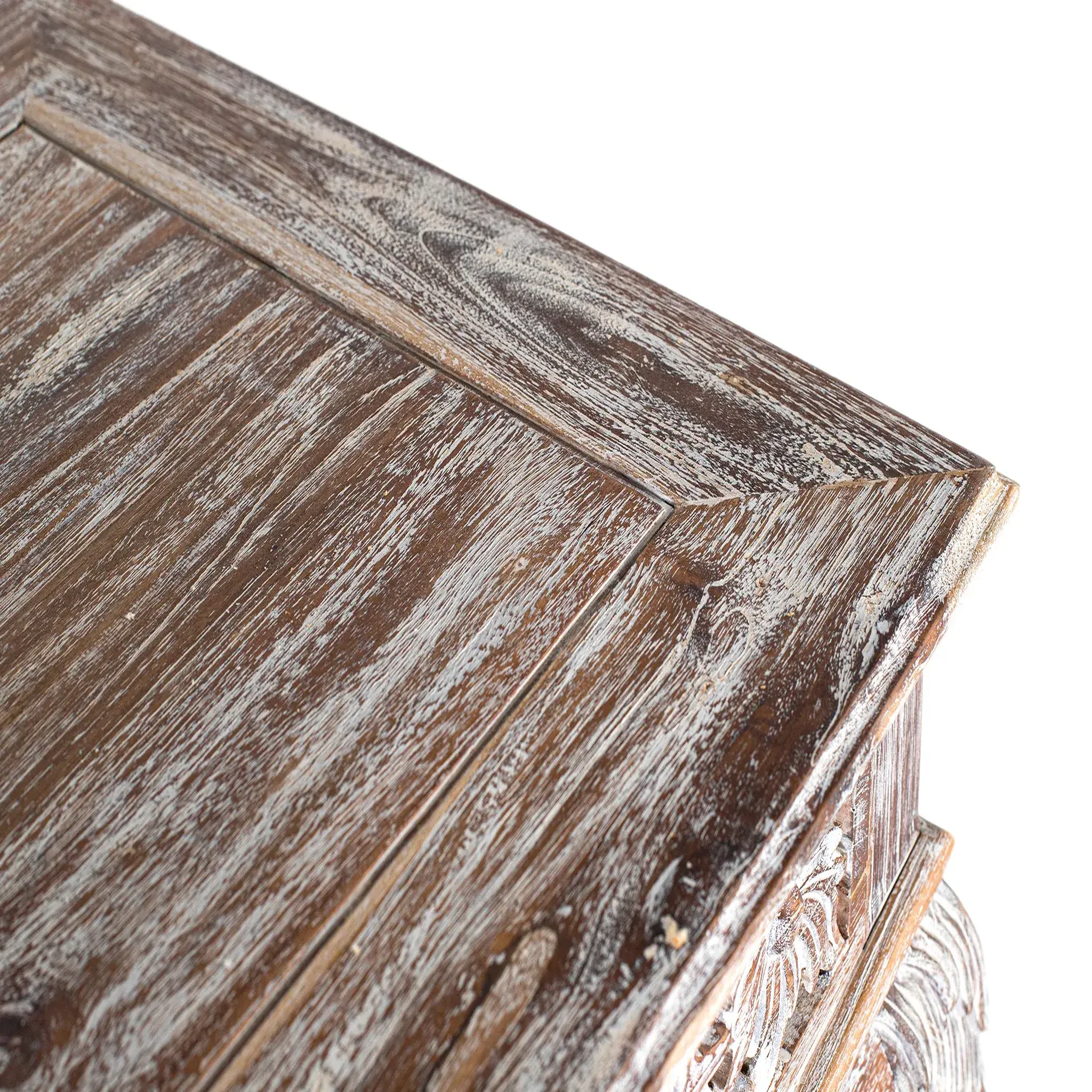Voir la diapositive 6 : GINER Y COLOMER SL Table basse en bois de teck 120 cm style bohème sculpté