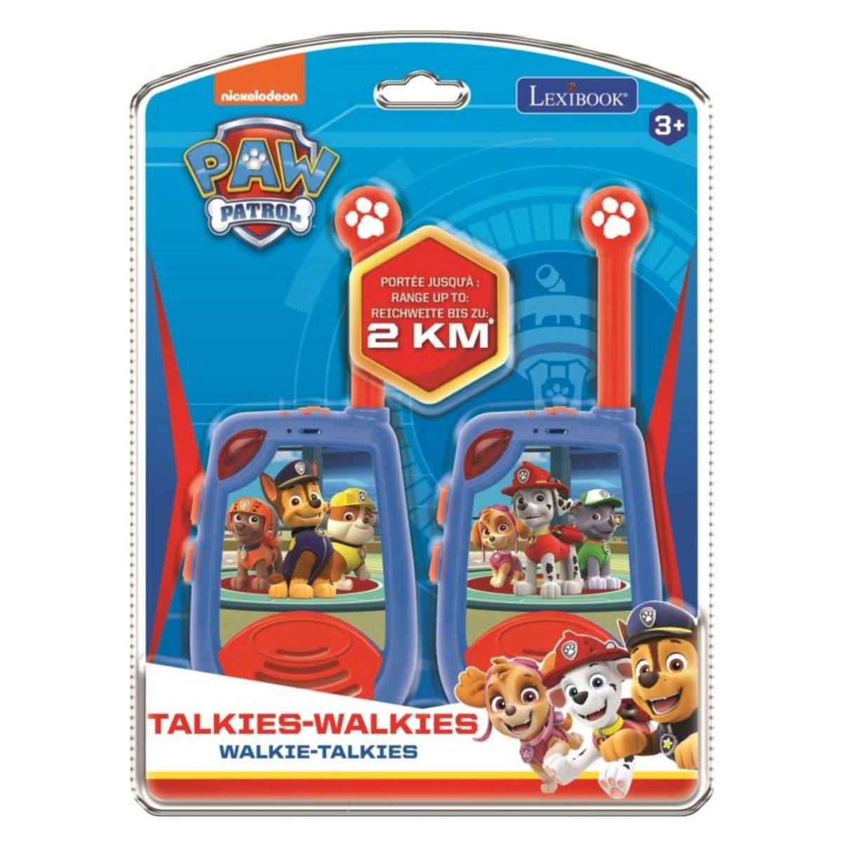 Lexibook Talkie-Walkies Pat Patrouille portée 2km fonction morse