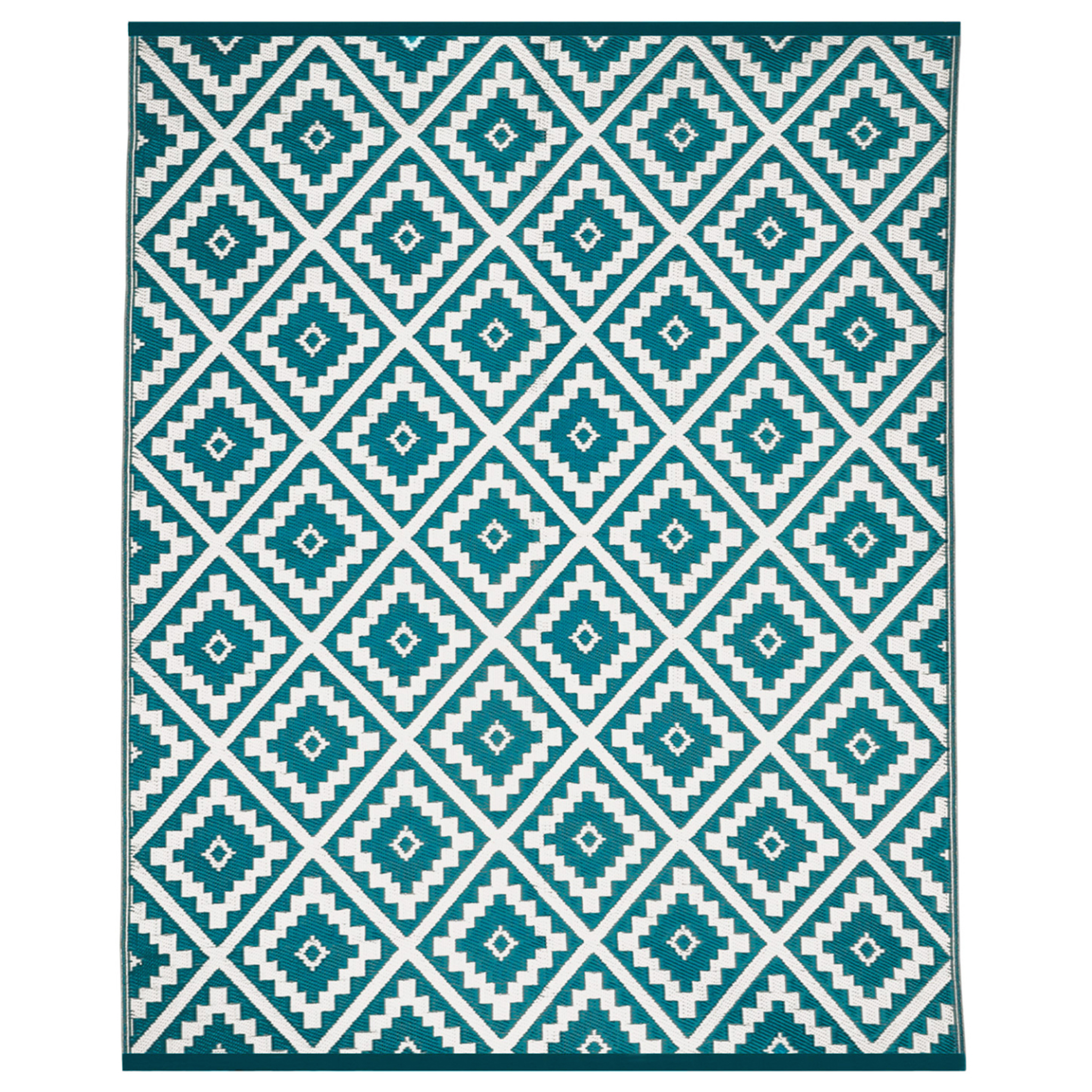 ID MARKET Tapis extérieur bahamas bleu canard 270 x 470 cm