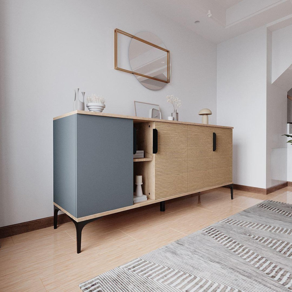 Habitat et Jardin Buffet en bois  Tarz  - 180 x 40 x 79 cm - Marron