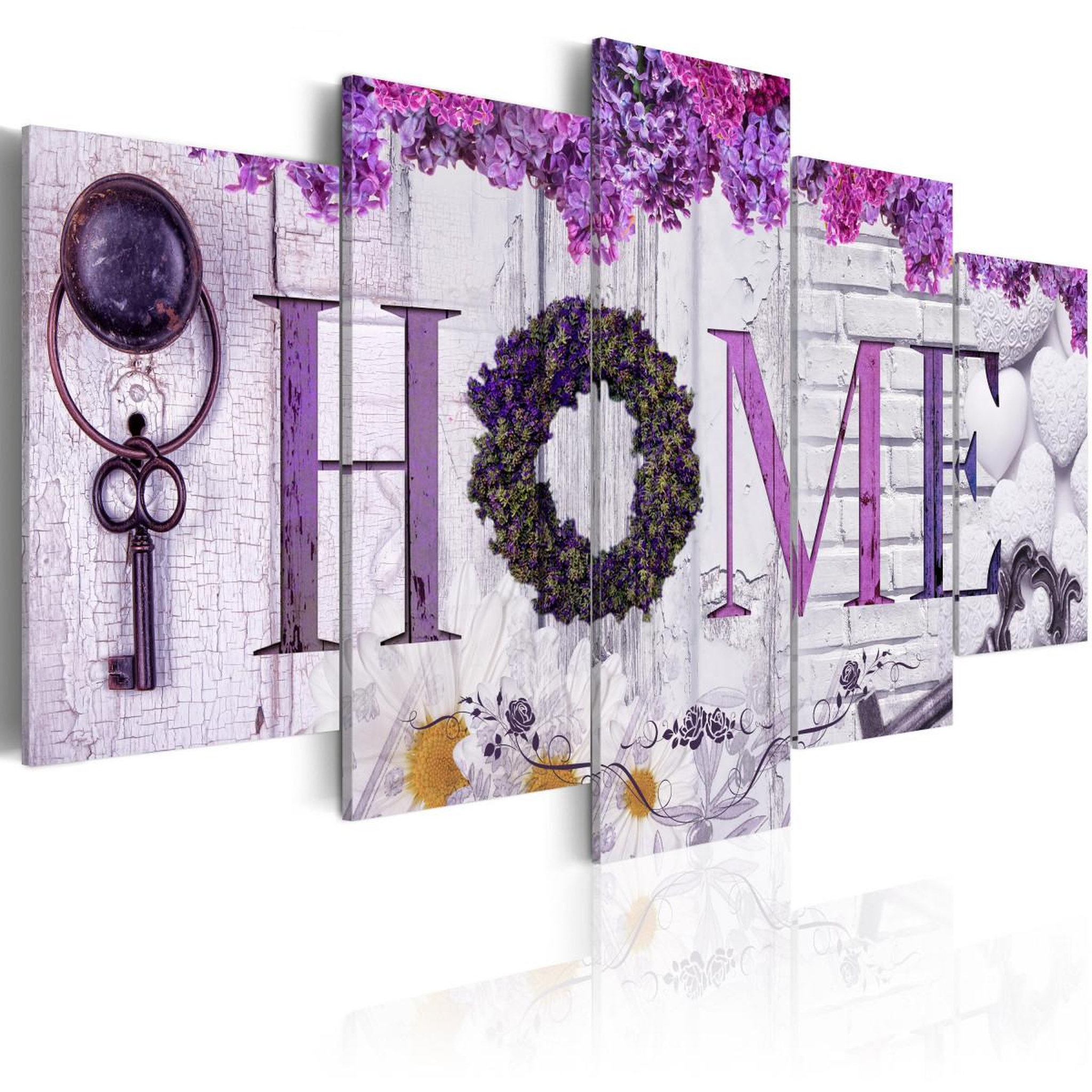 Voir la diapositive 1 : Paris Prix Tableau imprimé  purple house