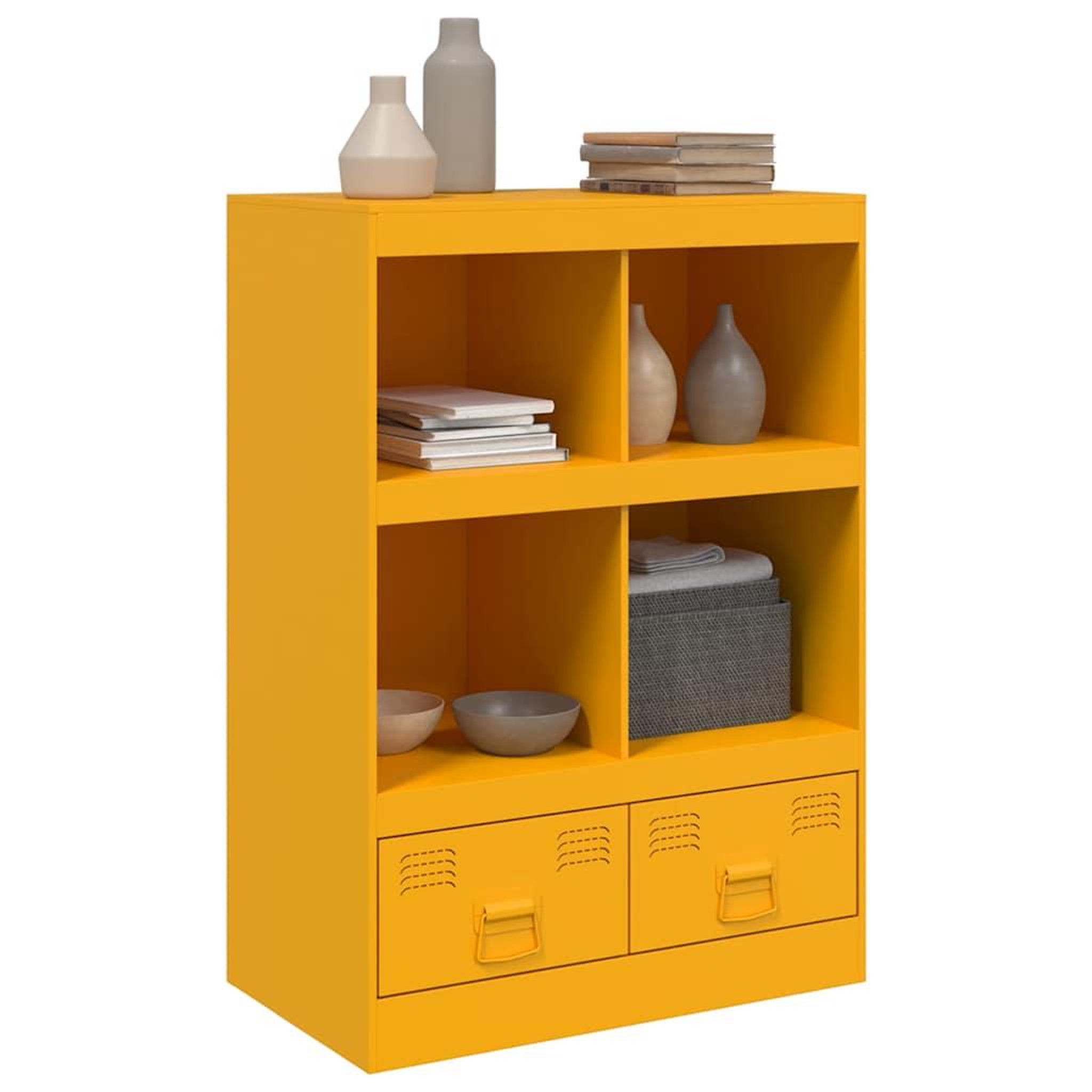 Voir la diapositive 4 : VIDAXL Buffet jaune moutarde 67x39x95 cm acier