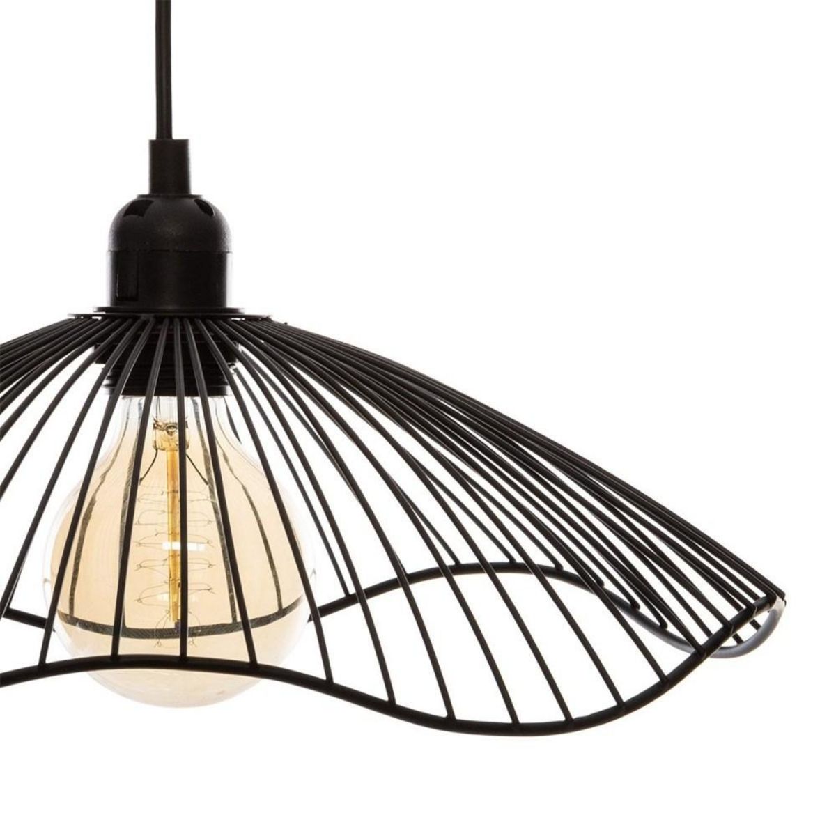 ATMOSPHERA Suspension métal filaire Galt noir D34
