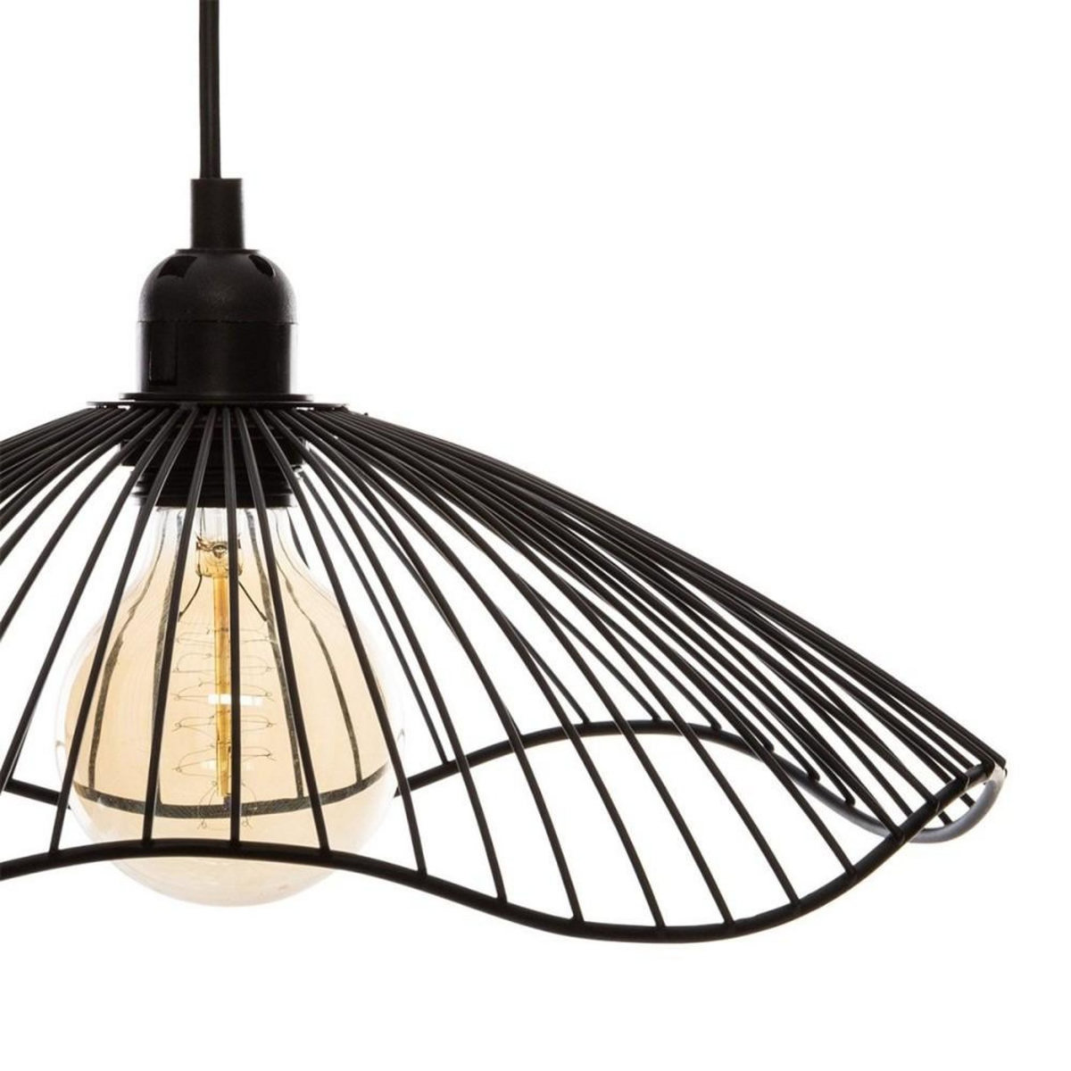 ATMOSPHERA Suspension métal filaire Galt noir D34