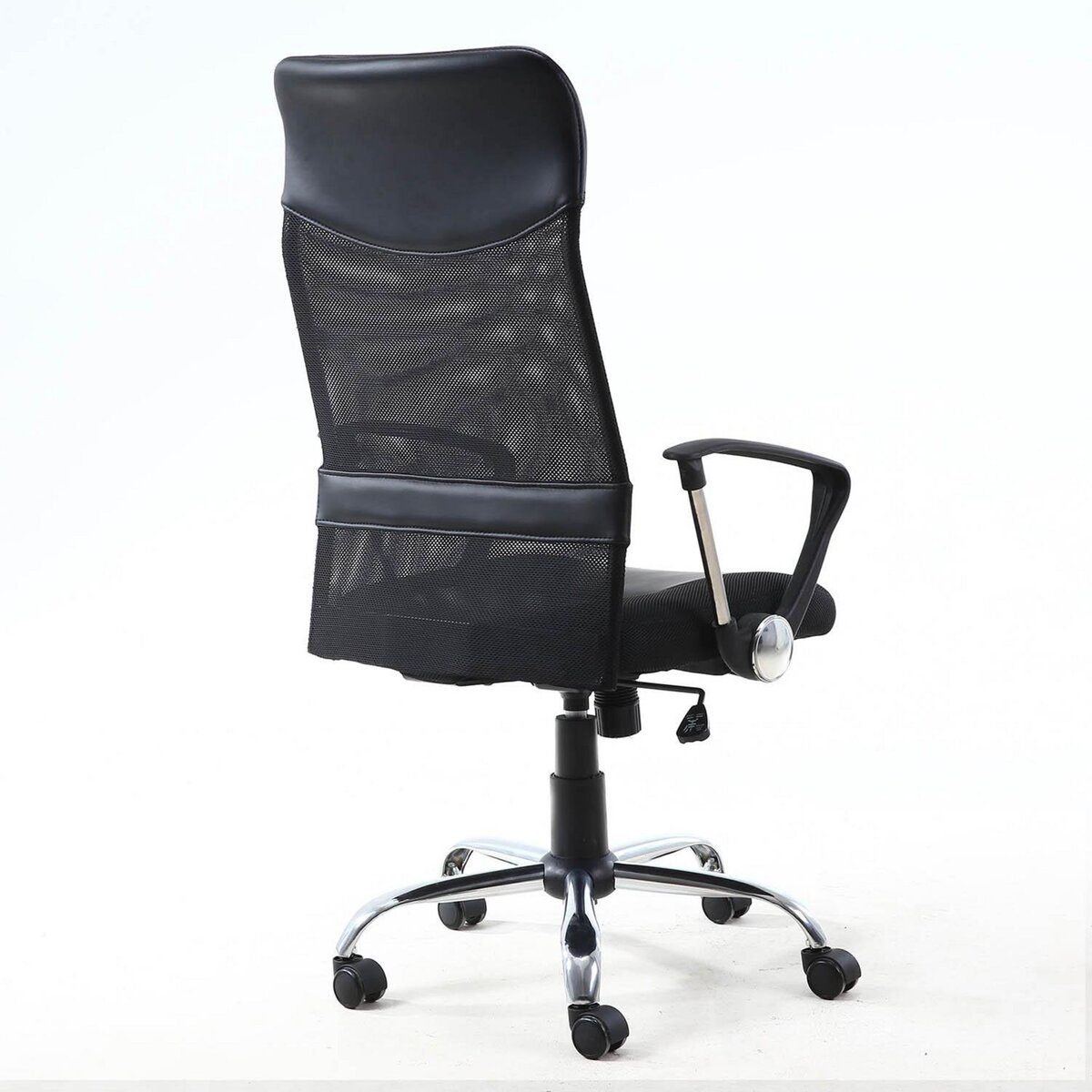 VS VENTA-STOCK Chaise de Bureau Campus relevable et Fauteuil inclinable en Simili Cuir Noir