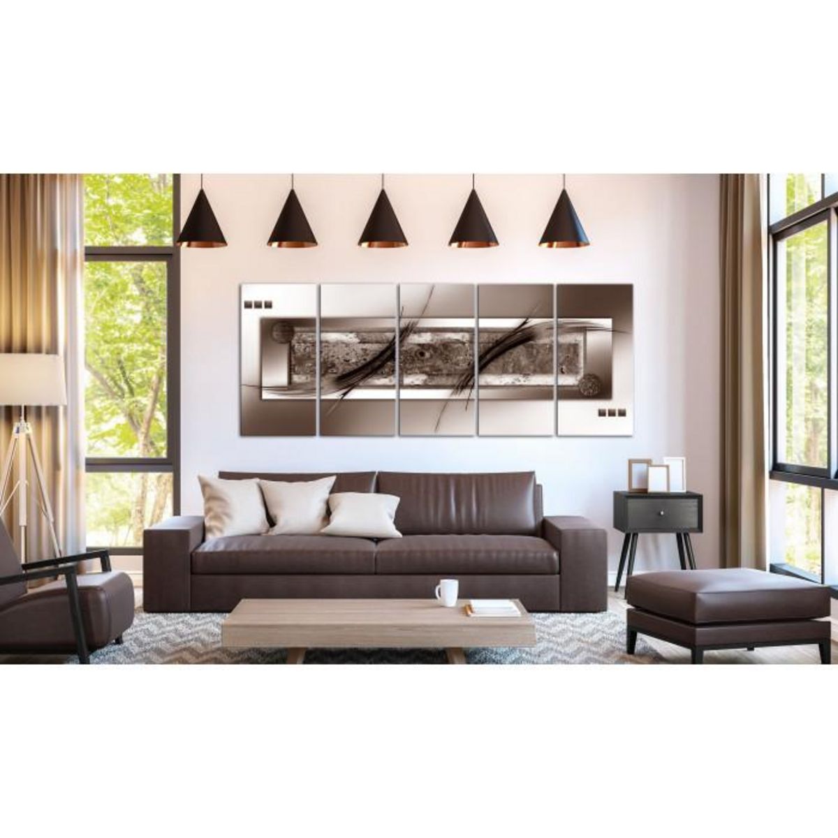 Paris Prix Tableau Imprimé  Brown Gradient