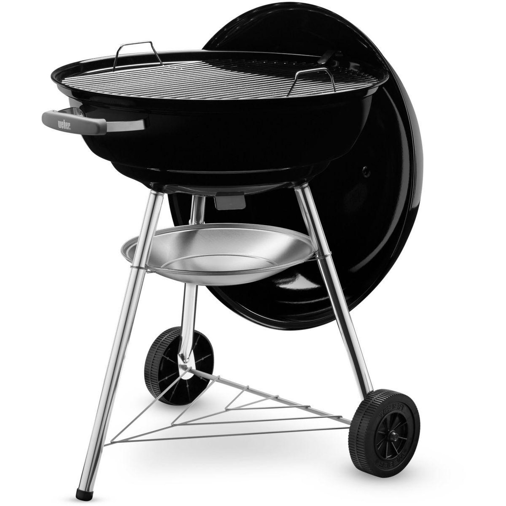 Voir la diapositive 2 : Weber Barbecue charbon Compact Kettle balck sur pieds 57 cm