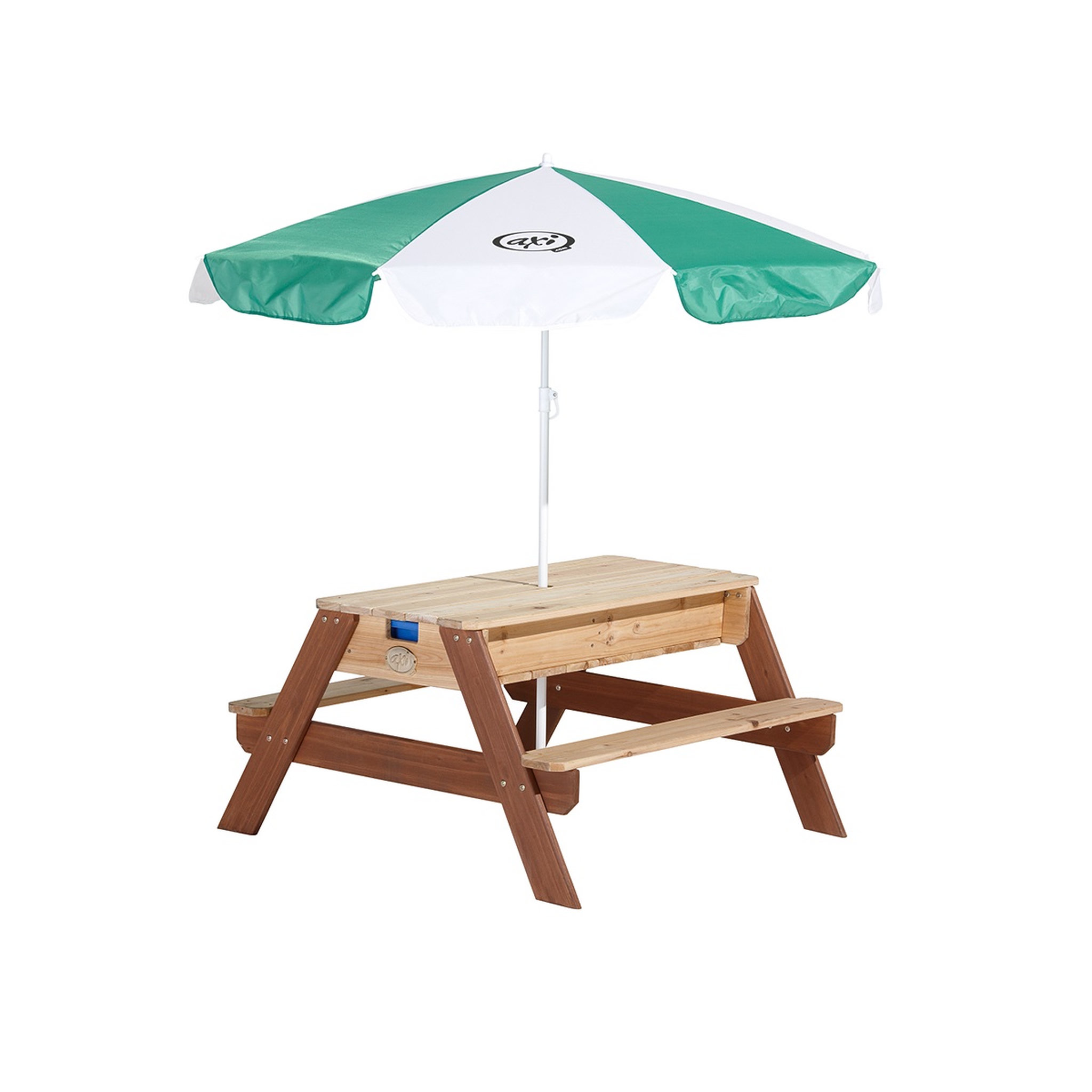 Voir la diapositive 5 : PRAGMA Table pique-nique bac à sable et eau - Bois - H56cm - Nick