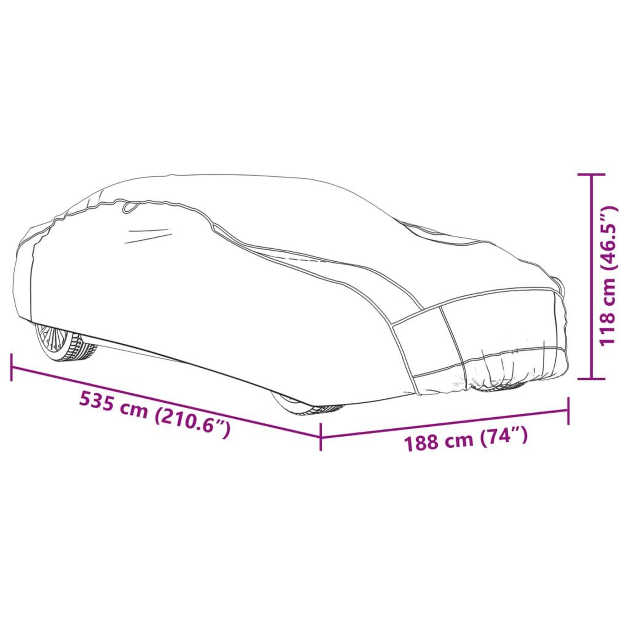 Voir la diapositive 6 : VIDAXL Housse de voiture berline protection contre grele complete XL
