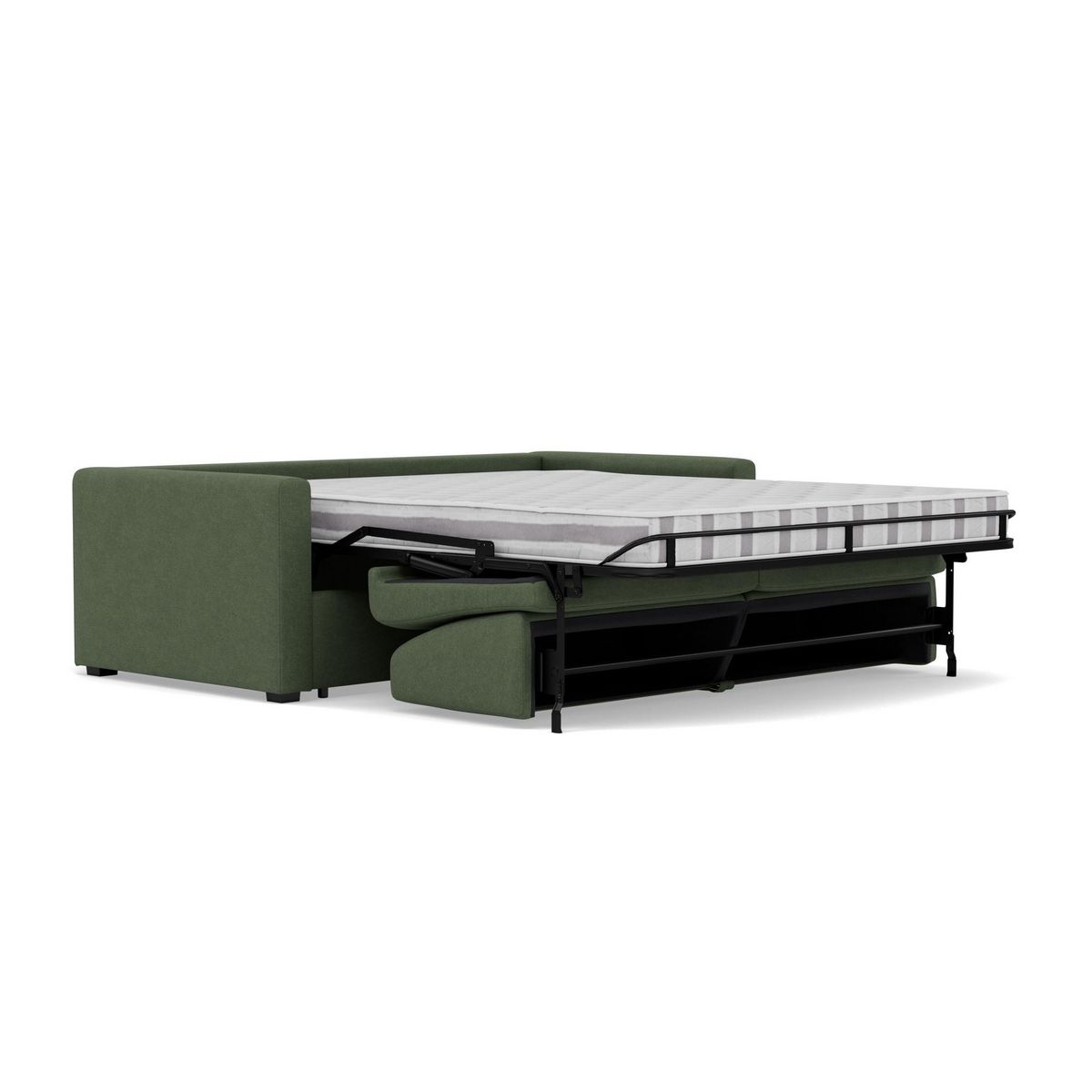 BEST MOBILIER Julia - canapé 3 places convertible express couchage quotidien 140 cm matelas 14 cm en tissu