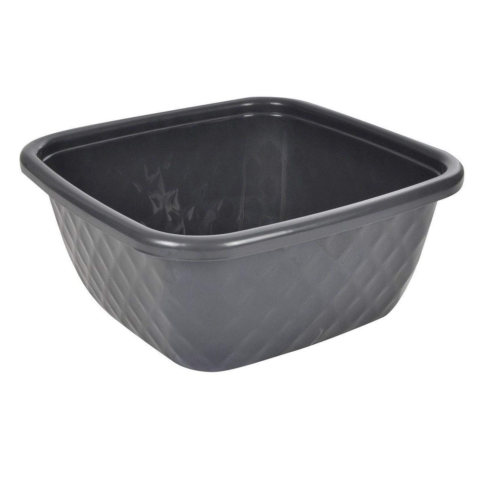 HOMEA Bassine carrée  diamant  9l anthracite
