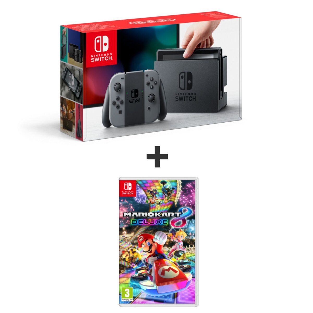 Console Nintendo switch grise + Mario Kart 8 Deluxe