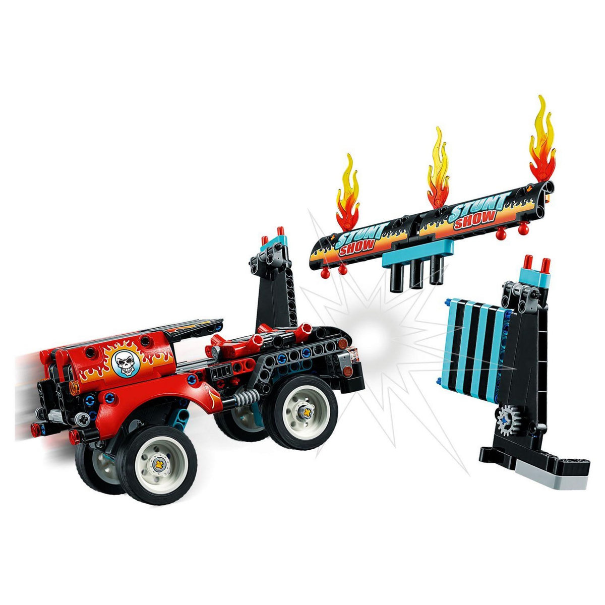 LEGO Technic 42106 - Le Spectacle de Cascades Camion et Moto