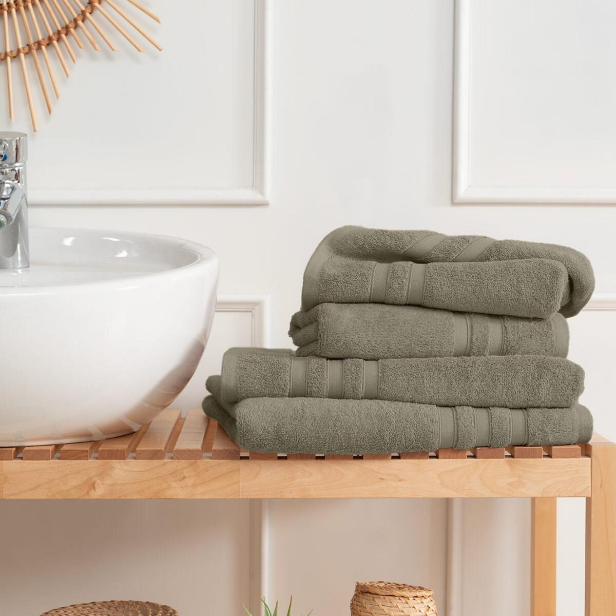 Sensei Maison Ensemble de bain 4 pièces 600 g/m² SENSILK