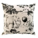 Paris Prix Housse de Coussin Déco  Zambie  40x40cm Naturel