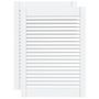 Voir la diapositive 2 : VIDAXL Portes d armoire à persiennes 2 pcs blanc 69x49,4 cm pin massif