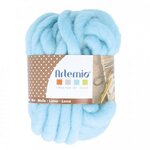 Artemio Pelote de laine épaisse 10 m - 70 g - bleu ciel