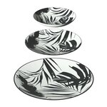 SECRET DE GOURMET Service vaisselle 18 pièces PALMIER - Noir