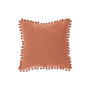 Voir la diapositive 1 : ATMOSPHERA Coussin à Pompons  Jao  40x40cm Terracotta