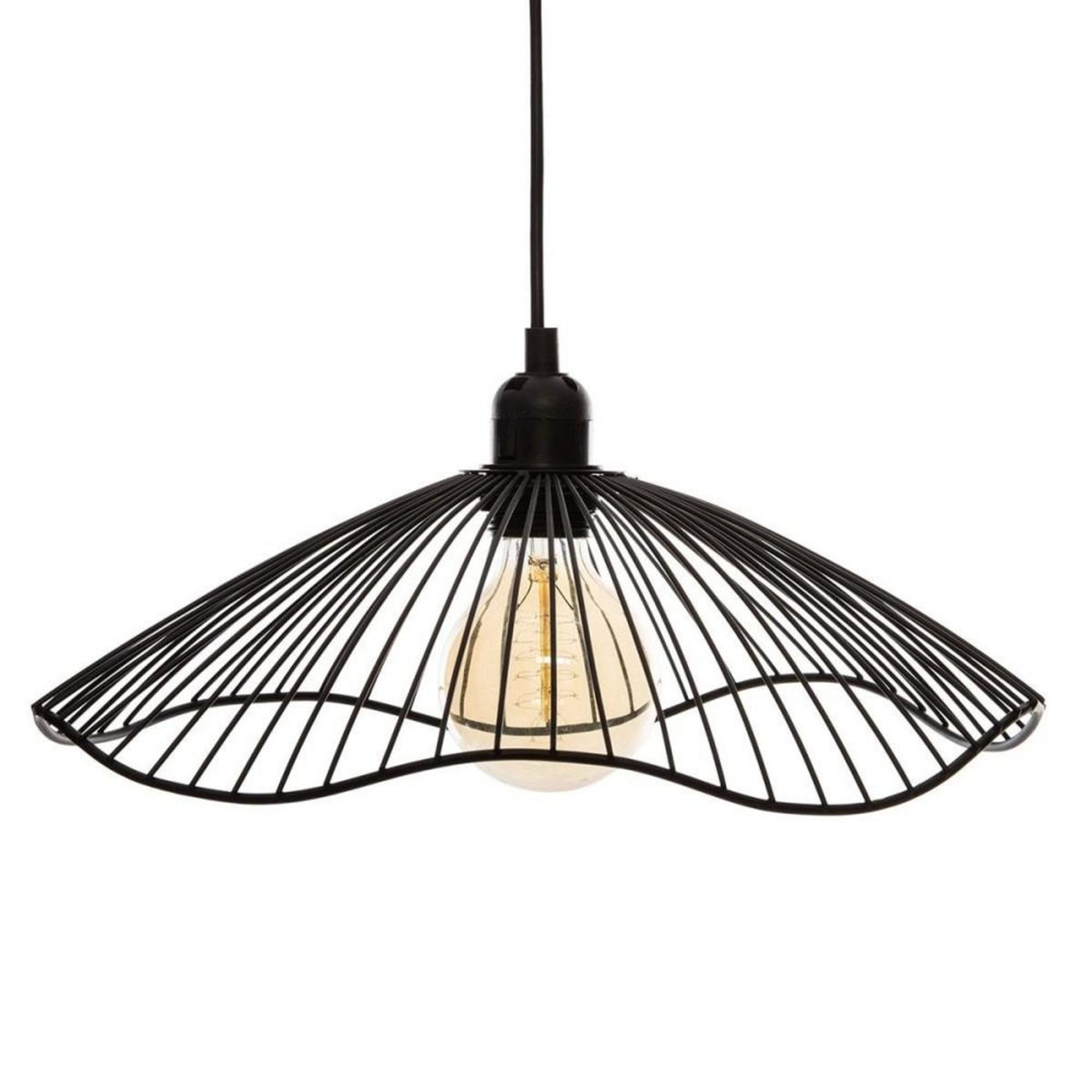 ATMOSPHERA Suspension métal filaire Galt noir D34