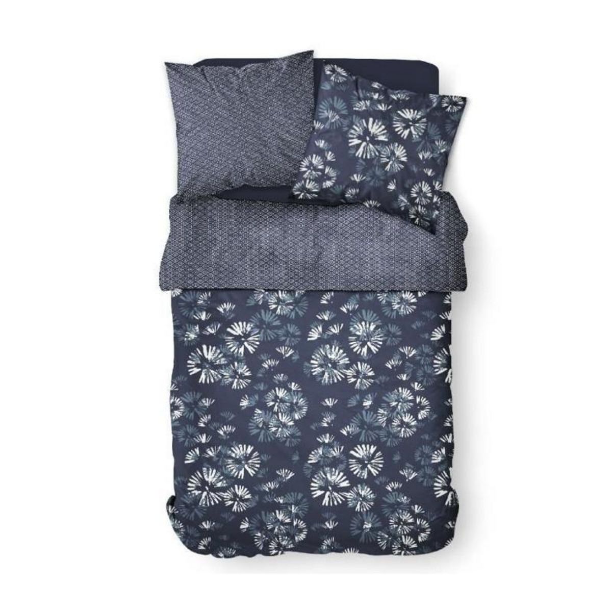 Today PARURE DE LIT TODAY - HOUSSE DE COUETTE 220X240 + 2 TAIES D OREILLER 63X63 - 100% COTON 57 fils - Sunshine 6.19
